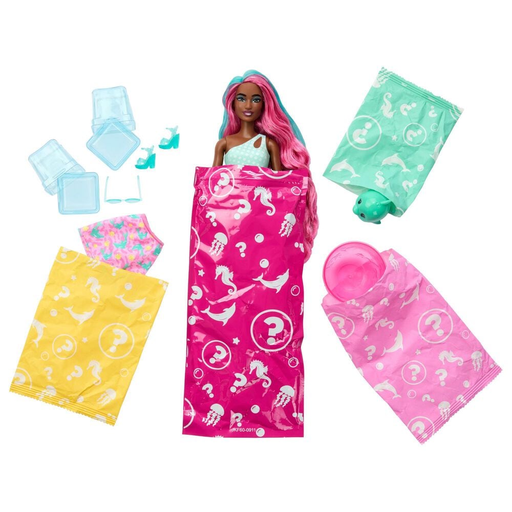 Barbie Pop Reveal Sea Slushy Series Doll in Pink, , large