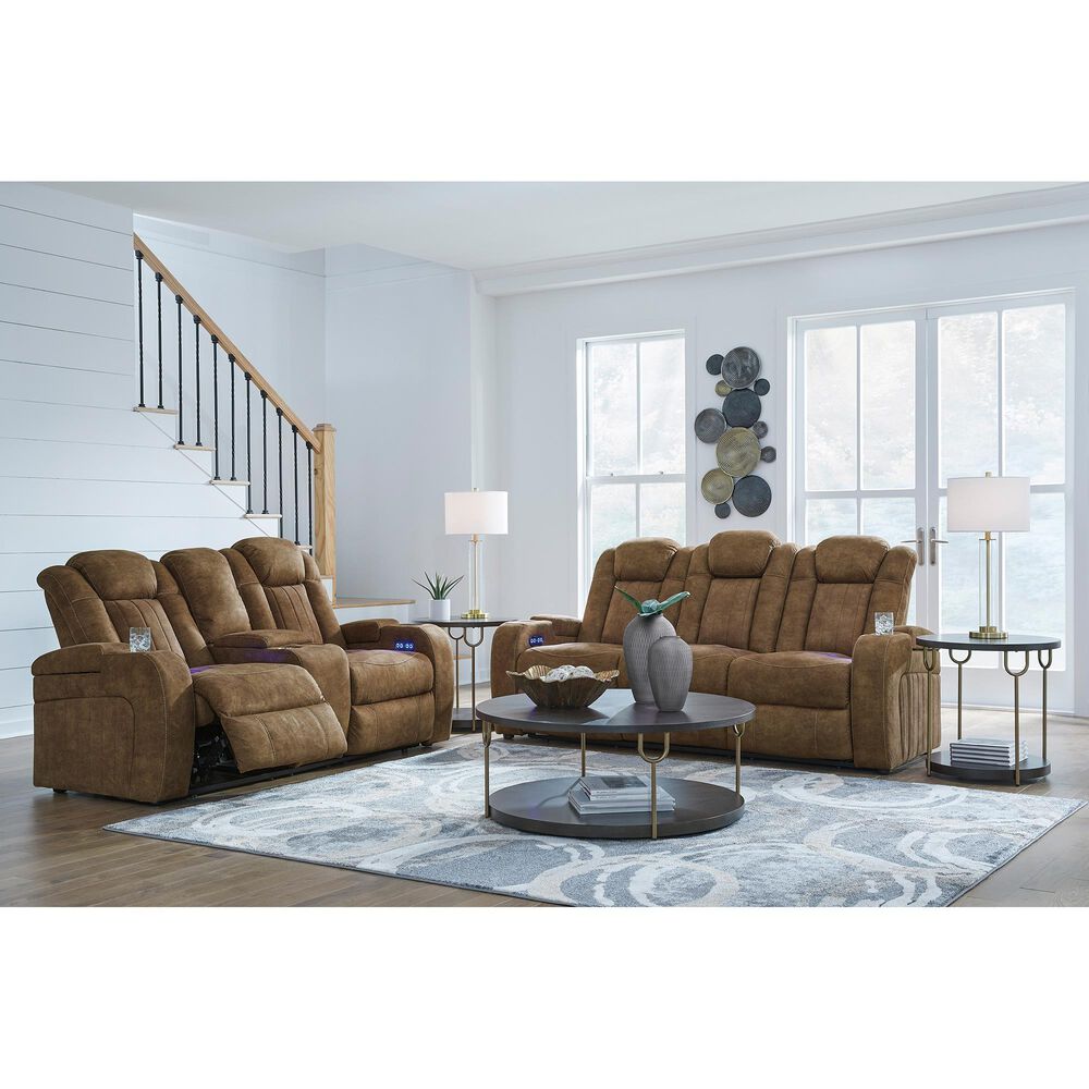 Ashley Wolfridge Power Reclining Loveseat in Brindle, , large