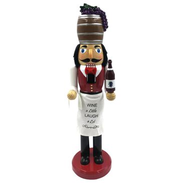 Santa"s Workshop 15" Wine Steward Nutcracker in Multicolor, , large