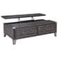 Ashley Todoe Lift Top Cocktail Table in Dark Gray, , large