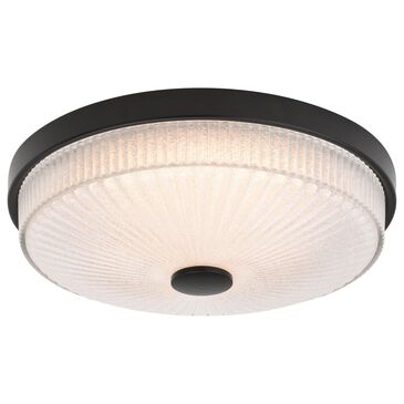 Vaxcel Preston 1-Light Flush Mount in Matte Black, , large
