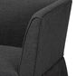 Baxton Studio Bryna 2-Piece Dining Nook Bench Set with Dark Grey Cushion in Dark Brown, , large