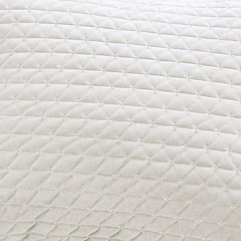 Levtex Velvet Stitch 3-Piece King Quilt Set in Off-White, , large