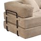 HOMLUX 80" Convertible Modular Sofa Bed in Beige, , large