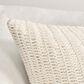 Classic Home Macie 22" Square Throw Pillow in Ivory, , large