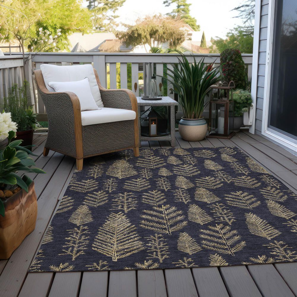 Dalyn Rug Company Wonderland WN21 3&#39; x 5&#39; Black Indoor/Outdoor Area Rug, , large