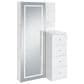 Mayberry Hill Vancouver Floor Mirror with Storage in White, , large