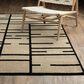 ROW by Oriental Weavers Quinn Geometric Beige and Black 7"10" x 10" Area Rug, , large