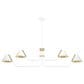 Hunter Grove Isle 4-Light Chandelier in Matte White, , large