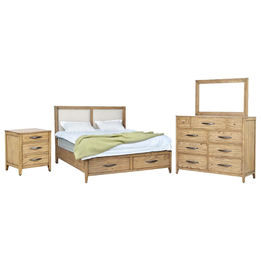 Napa Furniture Design Belgium 4-Piece King Storage Bedroom Set in Sandrift, , large