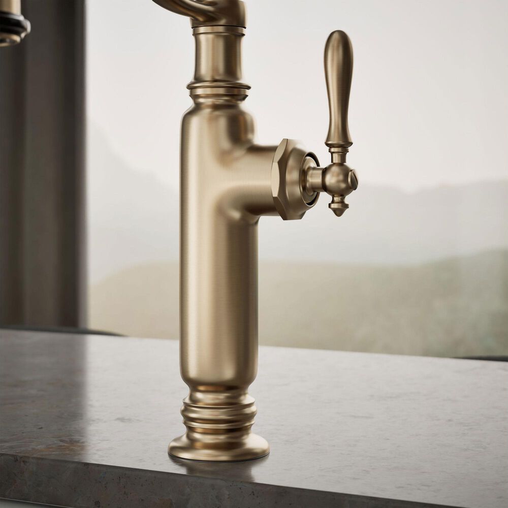 Kohler Tournant Semi-Professional Kitchen Sink Faucet in Vibrant Brushed Bronze, , large