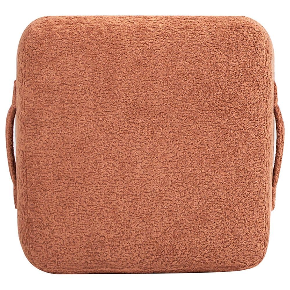 Jennifer Taylor Home Oliver Pouf in Spice Orange, , large