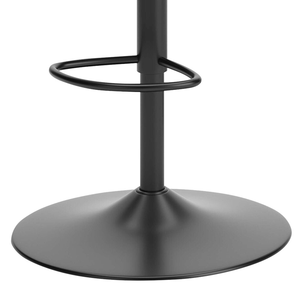 Ashley Strumford Tall Swivel Barstool with Gray Seat in Black, , large