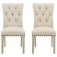 Valor Living Preston Side Chair with Burlap Cushion (Set of 2), , large