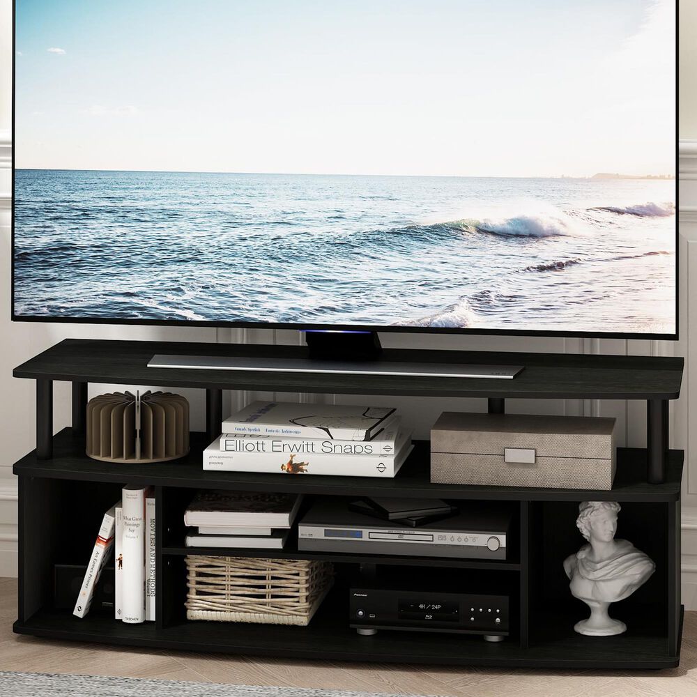 HOMLUX 47.2" Large Entertainment Center Stand for TV up to 55" in Blackwood and Black, , large