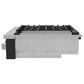 Cafe 48" Natural Gas Rangetop with Integrated Griddle in Matte Black and Brushed Stainless, , large