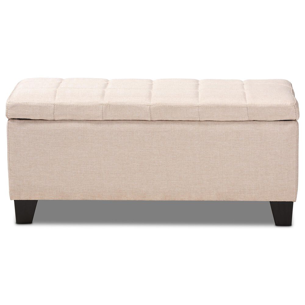 Baxton Studio Fera Storage Ottoman in Beige, , large