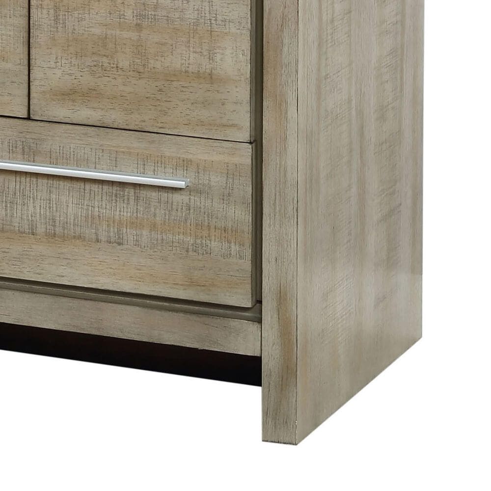 Lexora Home Lafarre 30&quot; Single Bathroom Vanity in Rustic Acacia with 2 cm White Quartz Top and Rectangular Sink, , large