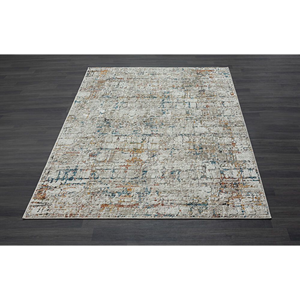 L&amp;R Resources Brisbane Abstract Gray and Multicolor 9&#39; x 11&#39;10&quot; Area Rug, , large