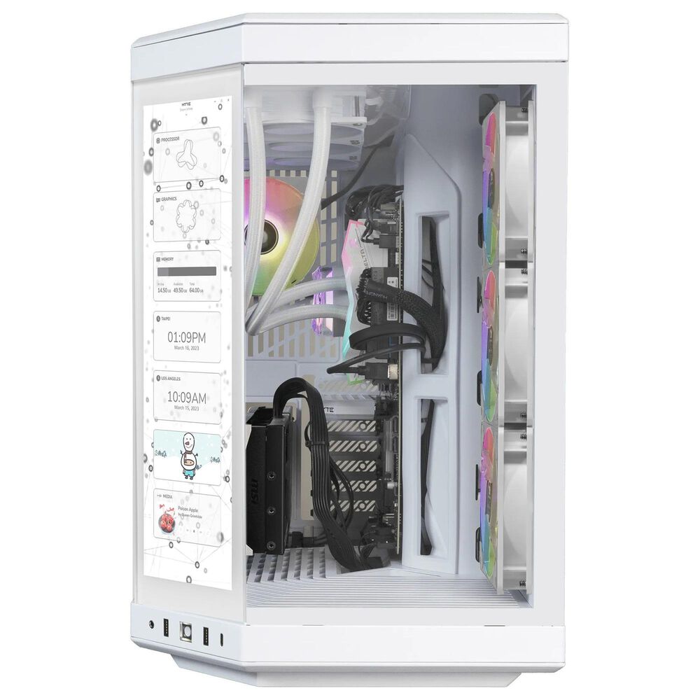 iBUYPOWER Y70TI Gaming Desktop PC | Intel Core Ultra 9 285 - 32GB RAM - NVIDIA GeForce RTX 5070 Ti Graphics - 2TB SSD in Snow White, , large