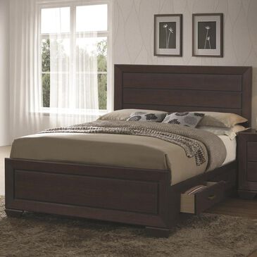 Pacific Landing Fenbrook California King Storage Bed in Dark Cocoa, , large