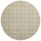 Dalyn Rug Company Soft Essentials Chevron Gold 8" Round Area Rug, , large