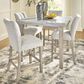 Ashley Larawyn Counter Height Table in Bisque, White and Gray - Table Only, , large