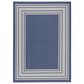 Nourison Horizon HOZ03 Navy 4" x 6" Indoor/Outdoor Area Rug, , large
