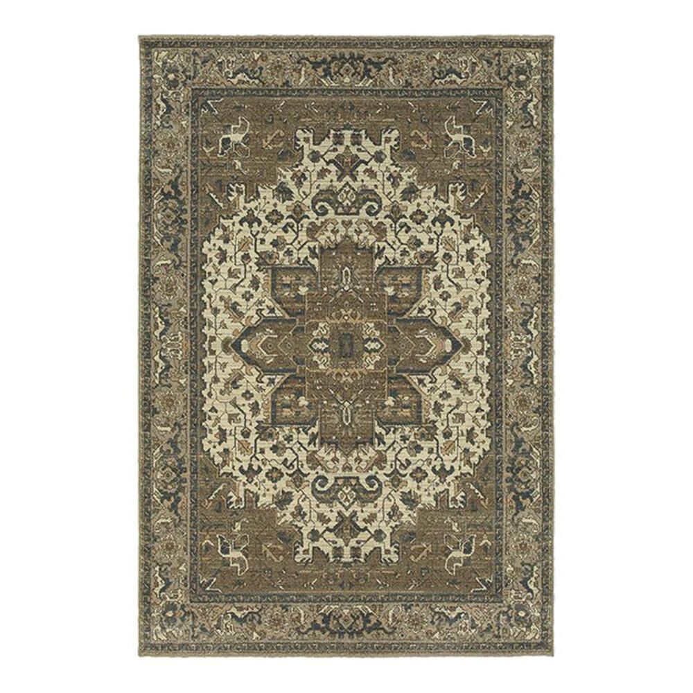 Oriental Weavers Pasha 5991D 5'3" x 7'6" Ivory Area Rug, , large