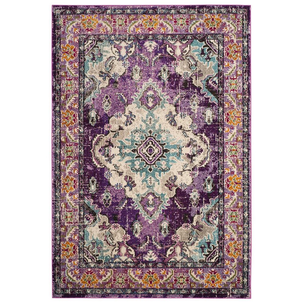 Safavieh Monaco MNC243L-3 3&#39; x 5&#39; Violet/Light Blue Area Rug, , large