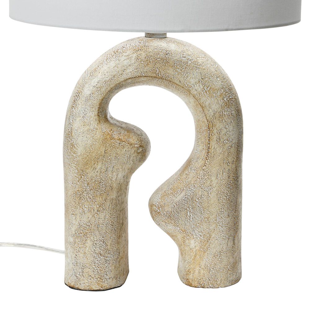 Creative Coop Sydney Abstract Table Lamp in Distressed Natural, , large