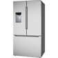 Bosch 26 Cu. Ft. 100 Series French Door Bottom Mount Refrigerator in Stainless Steel, , large