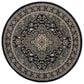 Safavieh Lyndhurst 7" Round Anthracite and Teal Area Rug, , large