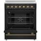 Forno Paolo 30" Freestanding Electric Range in Black, , large
