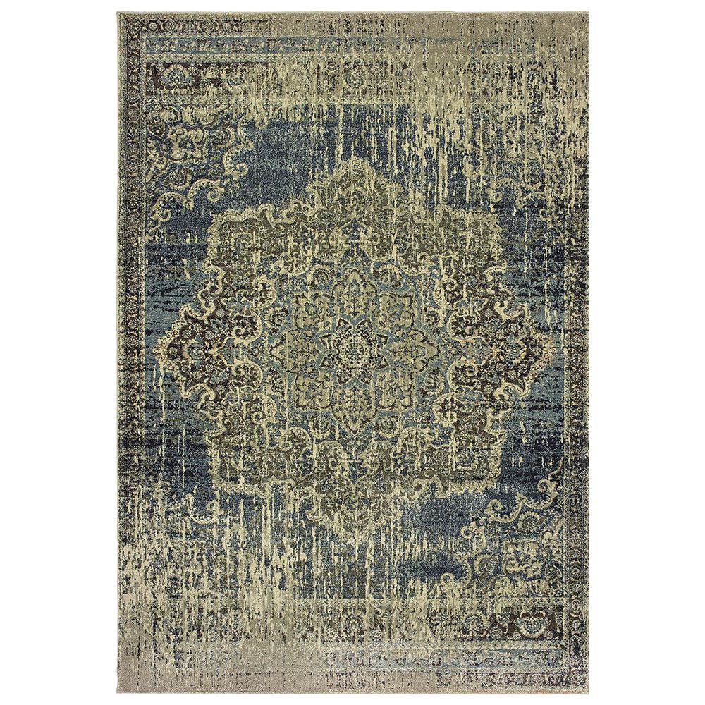 Oriental Weavers Raleigh 6649H 1"10" x 3" Blue and Ivory Area Rug, , large
