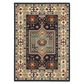 Oriental Weavers Lilihan Medallion 041H6 2" x 6" Blue and Ivory Scatter Rug, , large