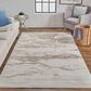 Feizy Aura 3727F 10" x 13"2" Beige and Gold Area Rug, , large