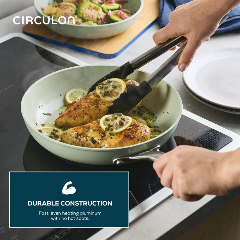 Circulon 2-Piece Ceramic Nonstick Skillet Set in Sage, , large