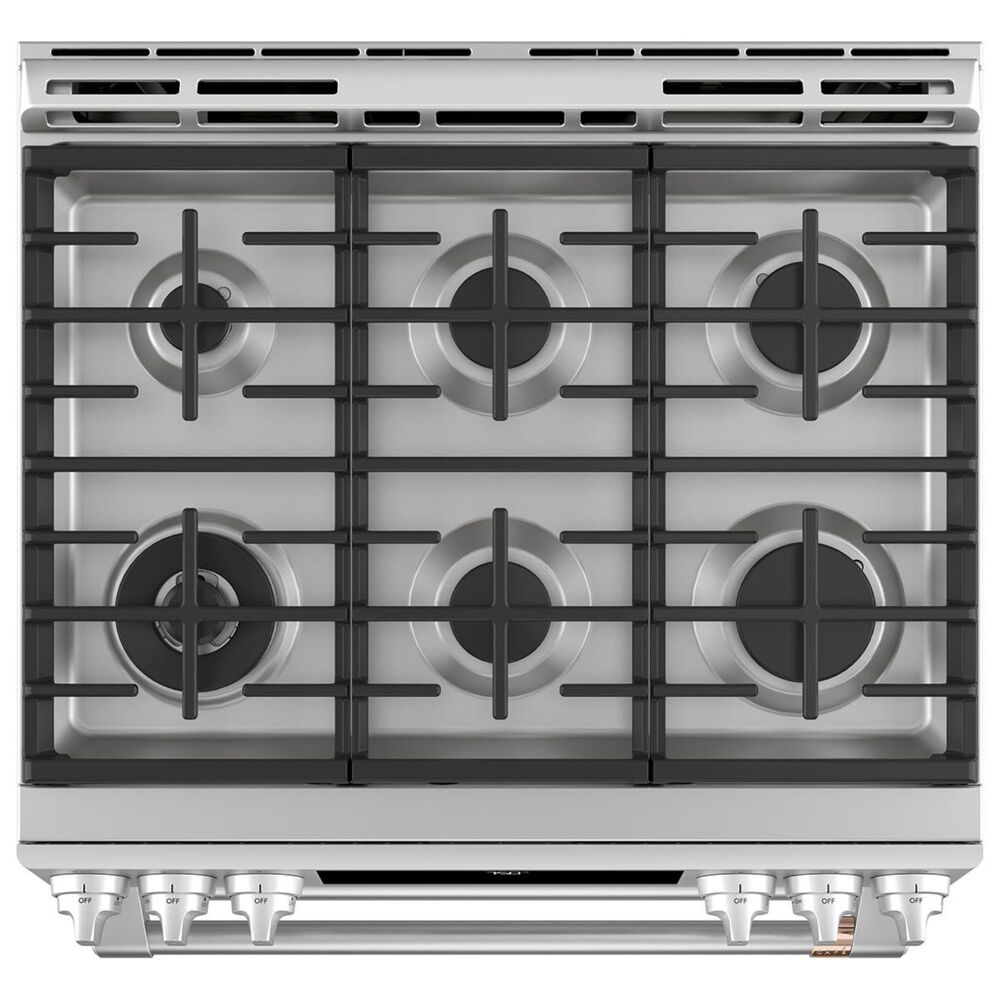 Cafe 30&quot; Slide-In Front Gas Double Oven with Convection Range in Stainless Steel, , large