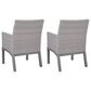 Ashley Half Moon Beach Patio Arm Chair with Cushion in Gray (Set of 2), , large