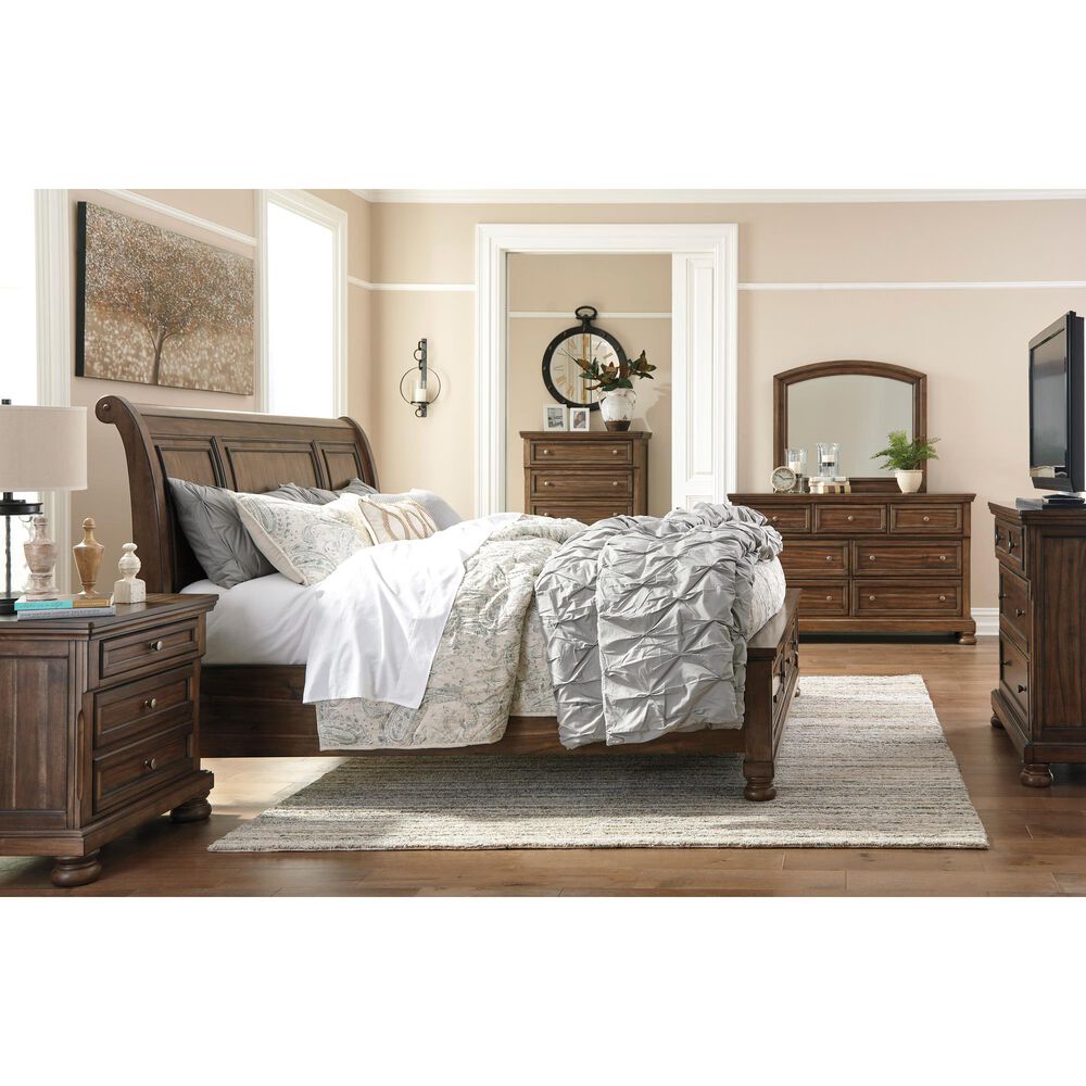 Ashley Flynnter 7 Drawer Dresser in Medium Brown, , large