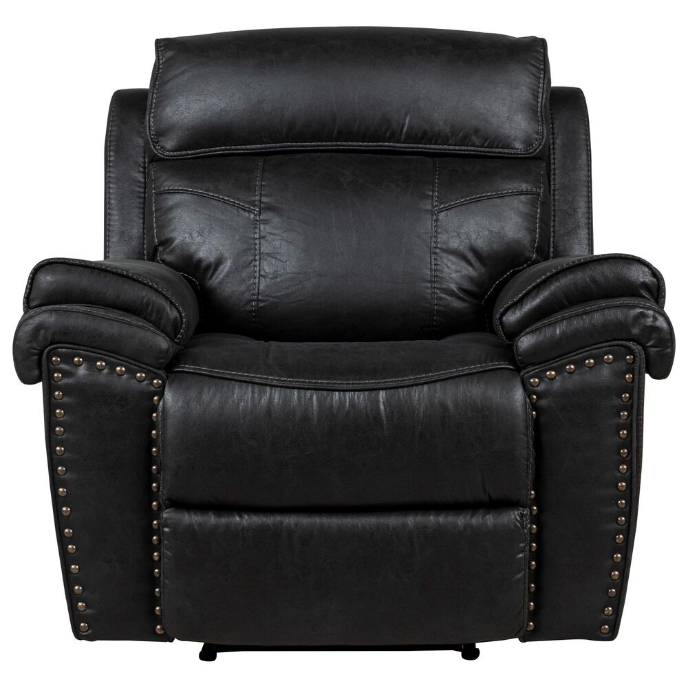 Fan Creek Manual Recliner in Black, , large