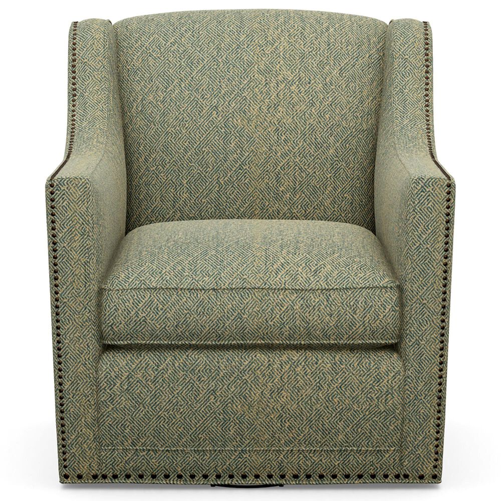 Lexington Furniture Silverado Hayward Swivel Chair in Green and Tan, , large