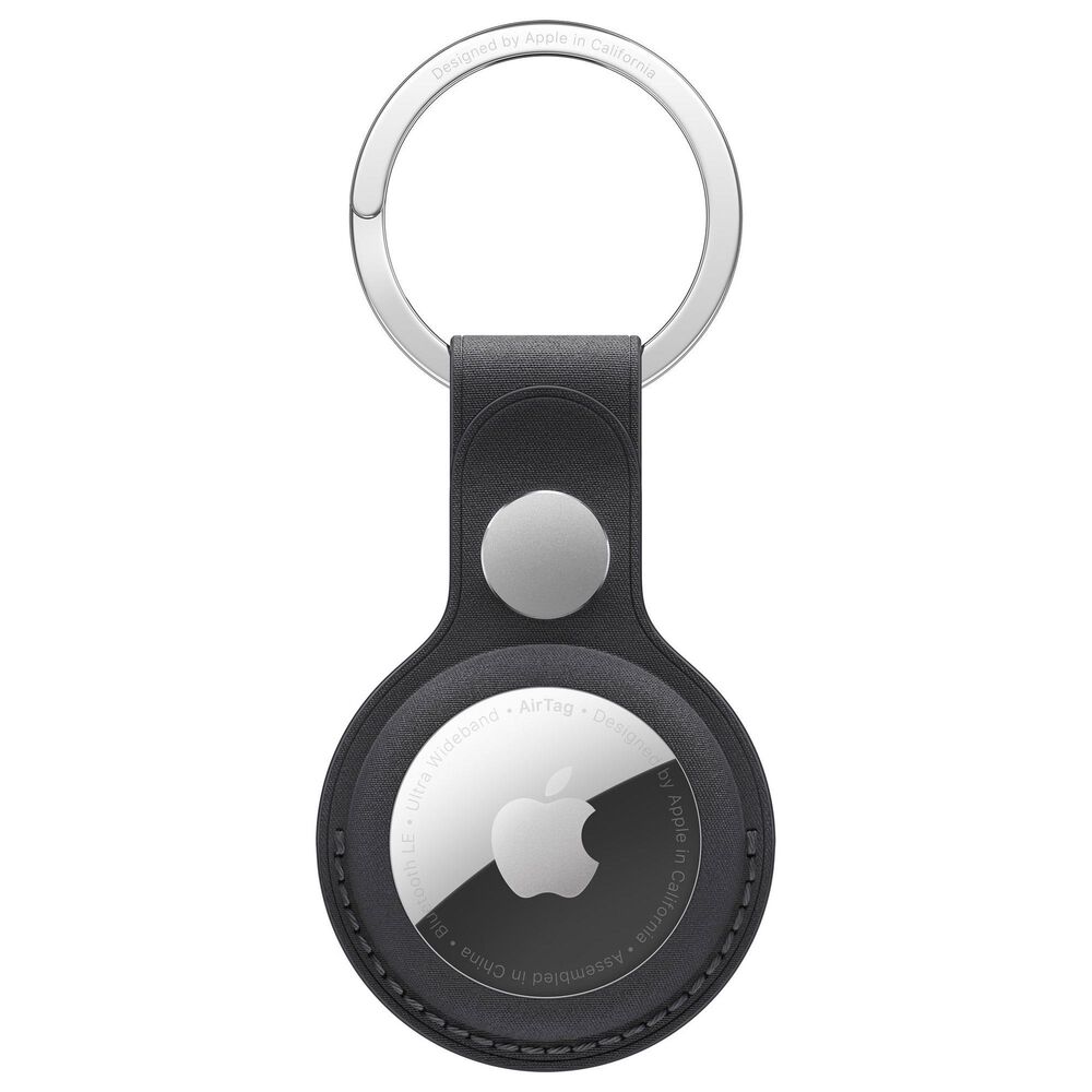 Apple FineWoven Key Ring for AirTag in Black, , large
