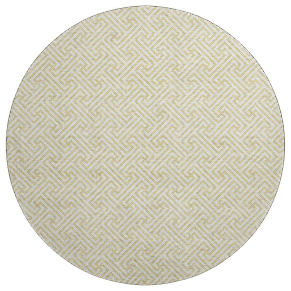 Dalyn Rug Company The Reserve TR5 Wheat 8" Round Indoor/Outdoor Area Rug, , large