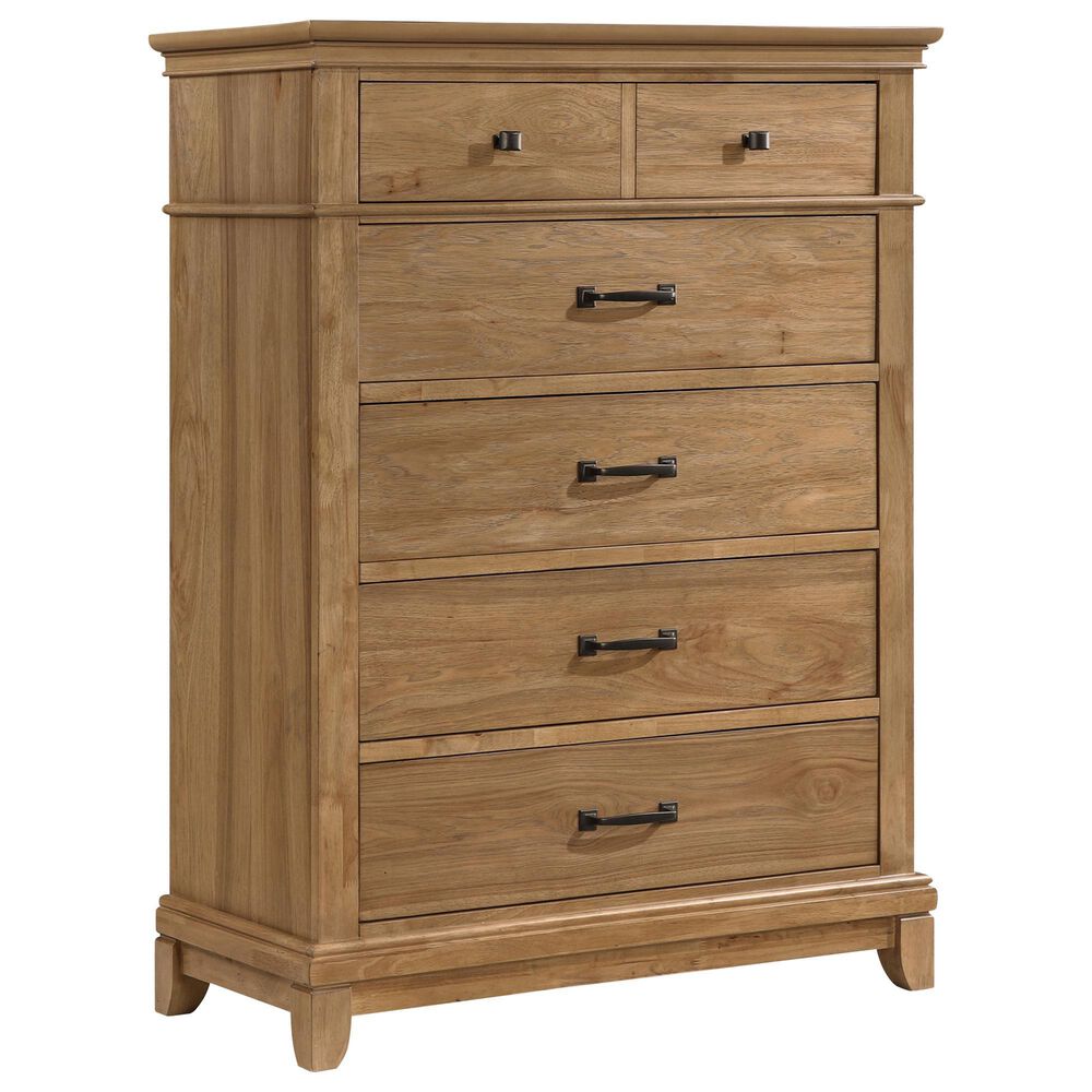 New Heritage Design Sunstone 5-Piece King Bedroom Set in Honey, , large