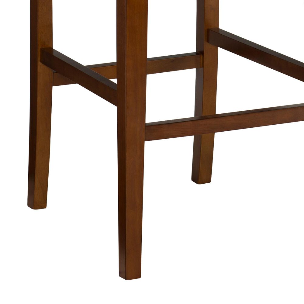 Linon Home Decor Brook Bar Stool in Walnut, , large