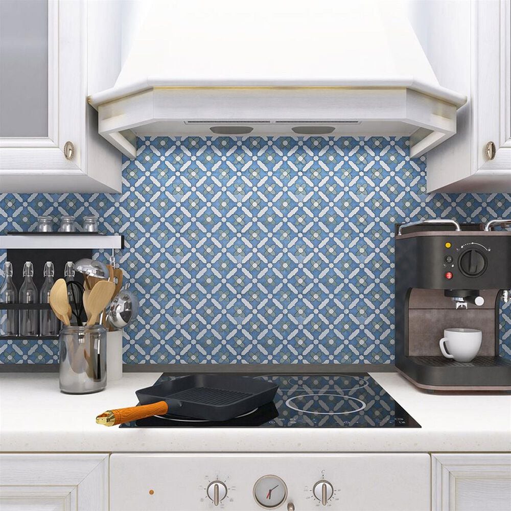 Soho Studio Alpana Safi River 11.81" x 11.81" Cement and Lava Stone Mosaic Sheet, , large