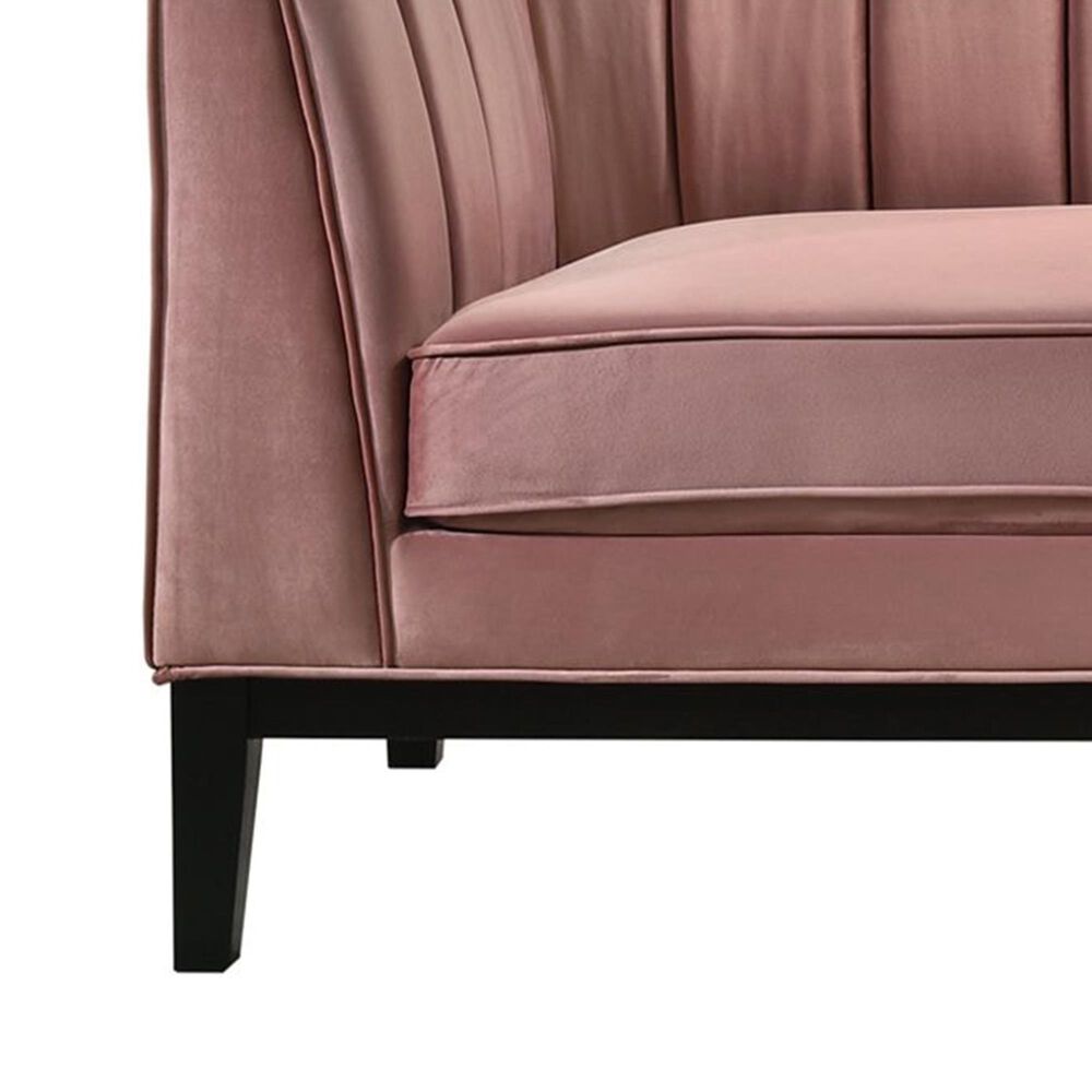 Mayberry Hill Calais Sofa In Marine Rose Velvet Nebraska Furniture Mart