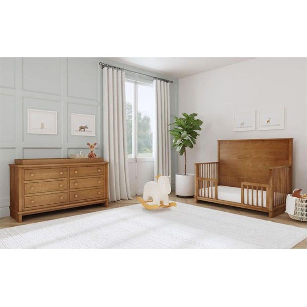 Mayberry Hill Wyller Crib with Guard Rail in Oak, , large
